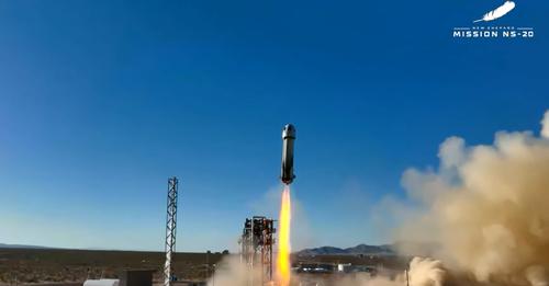 Launch of Blue Origin NS-20
